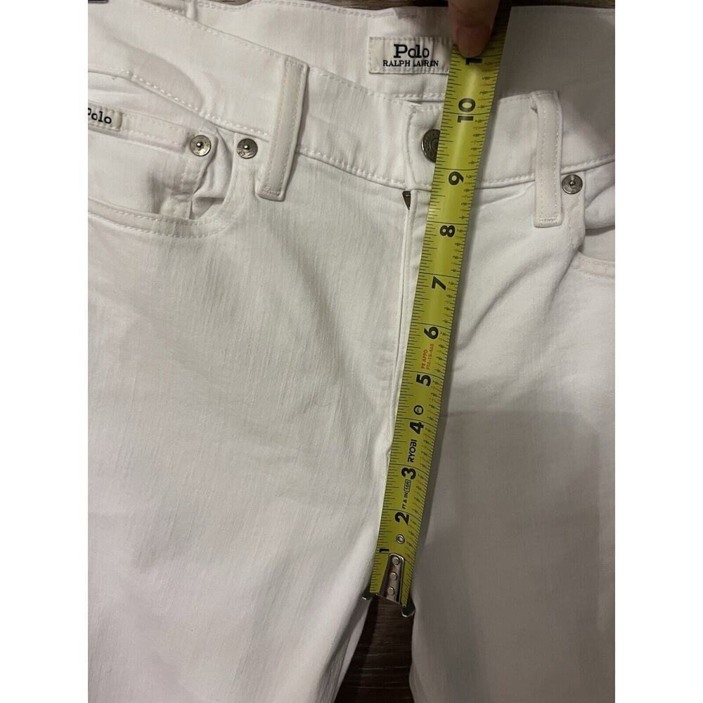 Polo Jeans Ralph Lauren Jeans Skinny Pants Womens Sz 30 White Khaki Denim - Picture 4 of 10